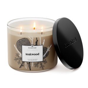 Teakwood Odor Eliminating 3-Wick Candle